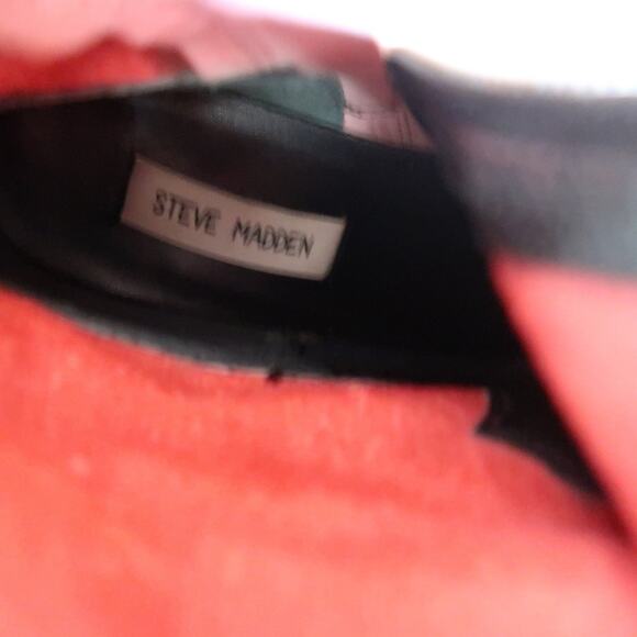 Vintage Y2K Steve Madden Burgundy Red Leather Roccco Western Boots 9 - Picture 7 of 9